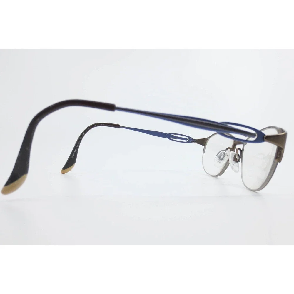Charmant CH10611 Bronze Brown Blue Excellence Titan Cat Eye Eyeglasses 49-17-135